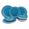 Anforama- Tab & Kit Vajilla Vintage Blu 12 Pzas Para