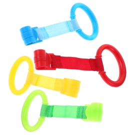 Totority 8pcs Baby Standing Pull Rings for Crib Colorful Hand Rings for Infant Walking Practice Sturdy Support for Standing Training for Nursery Use