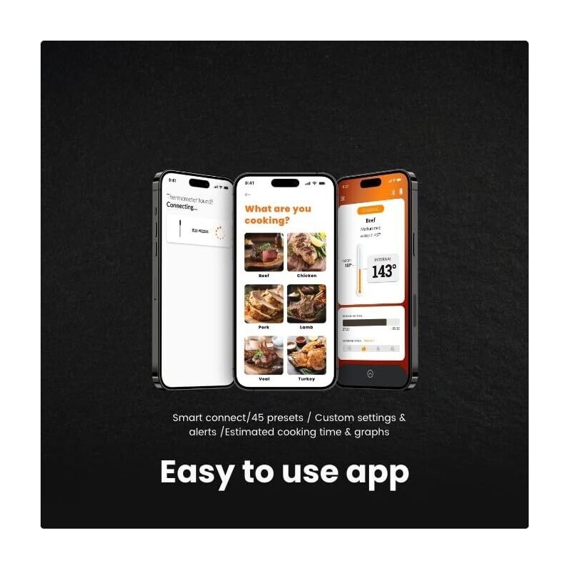 Mastrad Meat it Plus + Bluetooth Kitchen Probe cooking Thermometer