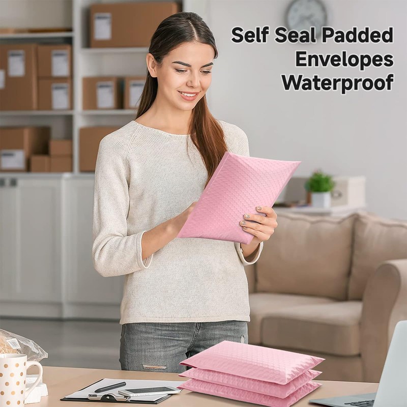 35Pcs Bubble Mailers, 25x30cm Padded Envelopes Bubble Lined Wrap Polymailer