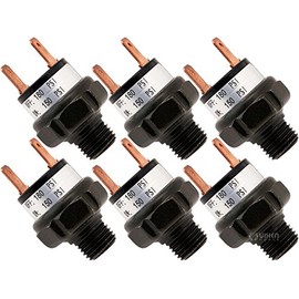 Vixen Horns 150-180 PSI Air Pressure Switch Tank Mount Type 1/4" NPT 12V/24V for Train/Air Horn - Bundle of six switches VXA7180-6