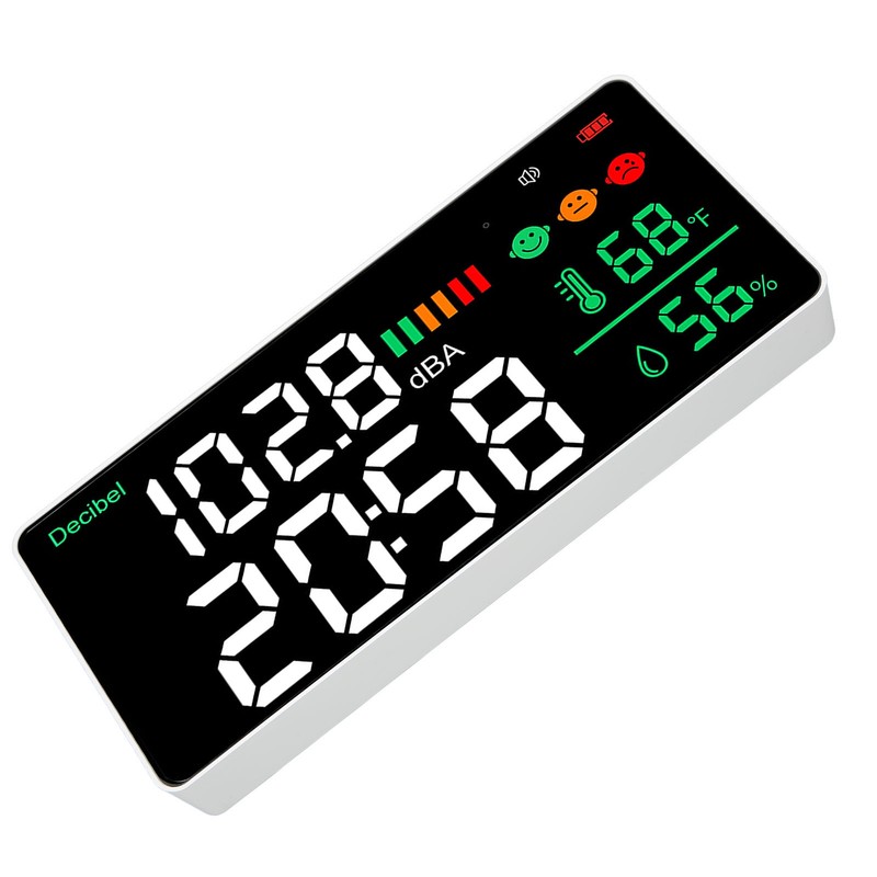 Decibel Meter 30 To 130db Wall Mounted Sound Level Reader