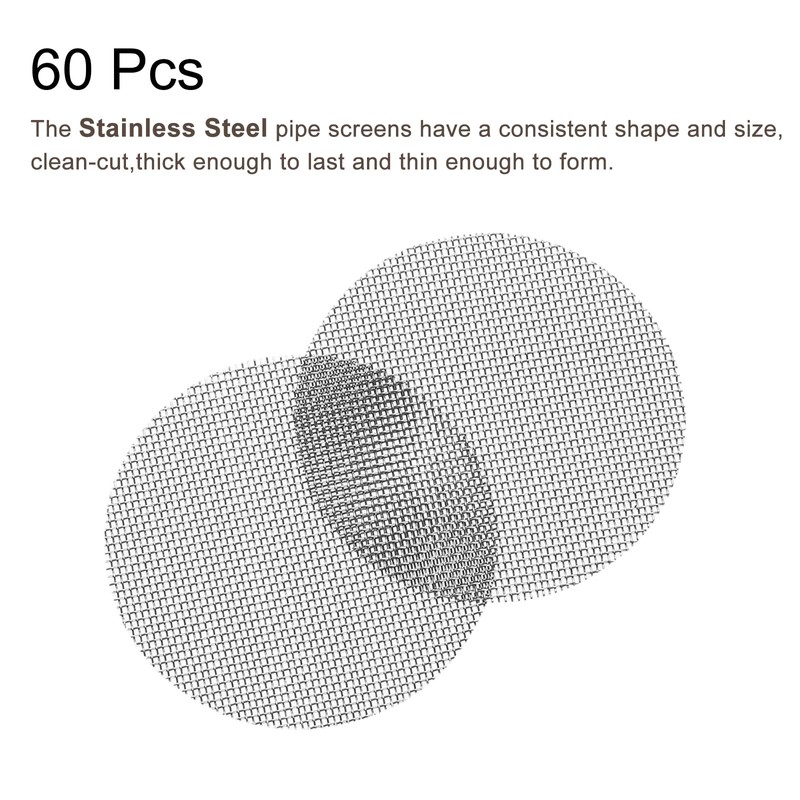 sourcing map Pipe Screen Stainless Steel Screens, 1 Inch (25.4mm)