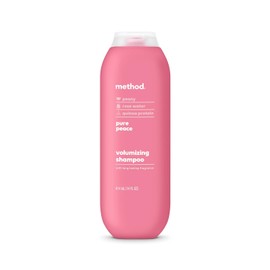 Method Volumizing Shampoo, Pure Peace with Rose, Peony & Pink Sea Salt Scent, Paraben & Sulfate Free, 14 oz (Pack of 1)