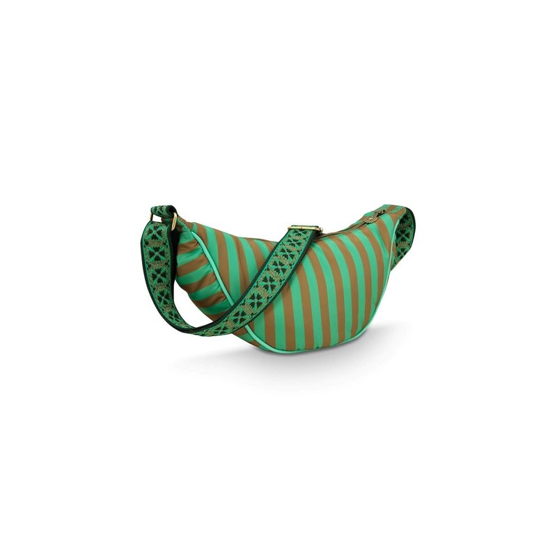 Pip Studio Freya Shoulder Bag Stripes Green, Green