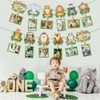 Photo Garland 1 Birthday, Baby Milestone Garland Decoration Birthday, Baby