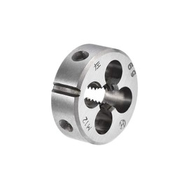 sourcing map Metric Round Bar M12, Machine Thread, Left Hand Thread, Alloy Tool Steel