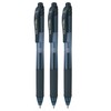 Pentel Roller Gel Energel X 0.7 BL107 Tintenroller, Schwarz, 3