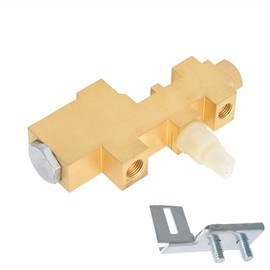 ANTUKO PV6 Proportioning Valve Brass Disc Drum Brake System Combination Valve PV6070FD Replacement for 1960-1970 Mustang, Fairlane, Comet, Falcon