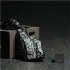 KETLIXS Raw Meteorite Iron Silicide Siderolite Meteorite Necklace Cosmic Tektites