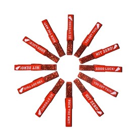 Spirit Clips Cheer Pins Competition Pins Spirit Clips (Pack of 30) Clothespins - All 30pcs RED Colored