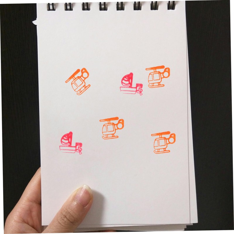 SUPVOX 10pcs Cartoon Transport Stampers for Party Favors Craft Stamps