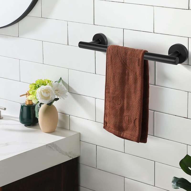 Newellsail Wall Mounted Towel Rail 304 Stainless Steel Brushed Towel
