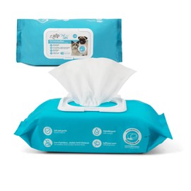 All For Paws Pet Wet Wipes, Non-Alcohol, 100 Pieces, For Dogs and Cats, 99% Pure Water, Wet Sheet, Thick, Large, Pet Product, Safe to Lick, Natural Ingredients, For Mouth, Ears, Around Eyes, Wipes,