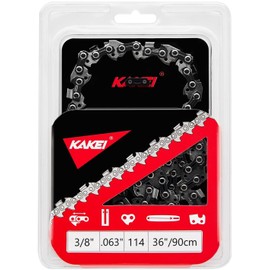 KAKEI 36 Inch Chainsaw Ripping Chain 3/8" Pitch .063" Gauge 114 Drive Links Fits Husqvarna, Stihl Models (1 chain)