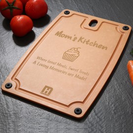 2-pc. Eco-Friendly Composite Reversible Cutting Board Medium&Large Set with Handles, Mom