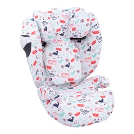 JYOKO Kids Baby car seat Cover Liner Made Cotton Compatible with Cybex Solution M and Pallas B - Fix (Dino Party)