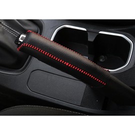 Cuero Cubierta Freno de Mano para Coche para Mazda MX-5 MX5 Miata Roadster (Type ND NC NB NB-FL NA) 1989–2024 Funda para Palanca de Cambios Interior Funda Protectora,Red