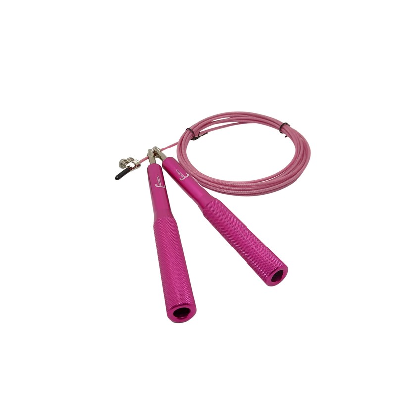 Adjustable Aluminium Handles Speed Jump Rope (Rosa)