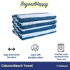 Beyond Happy Cabana Stripe Beach Towel, Light blue Stripe, Giant