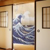 Noren Workshop Noren Ukiyo-e Japanese Tapestry Half Noren Traditional Hokusai