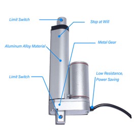 Electric Linear Actuator 20MM Stroke Dc Motor Electric Push Rod Telescopic Rod Micro Elevator Linear Motion Actuators (24V)