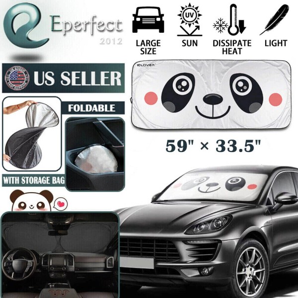 IC ICLOVER Car Windshield Sun Shade Cover SUV Auto Foldable