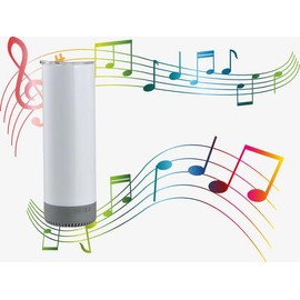 HAYINS HAYINS 5Pack 20 oz Buletooth Sublimation Printed Speaker Tumbler Straight Skinny Double Wall With Lid (5colors 5pcs)