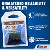 AFW Brass Crane Swivels, Size #3, 100 lb Test, Black,