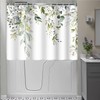 Ruelvth Short Shower Curtain, Waterproof Spring Green Eucalyptus Shower Curtain