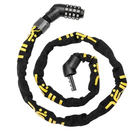 ULAC Bicycle Chain Lock Key Dial Lock Cable Lock Bike Lock Wire Lock High Cut Resistance Cable Lock Anti-Theft Heavy Duty 4 Digit PIN