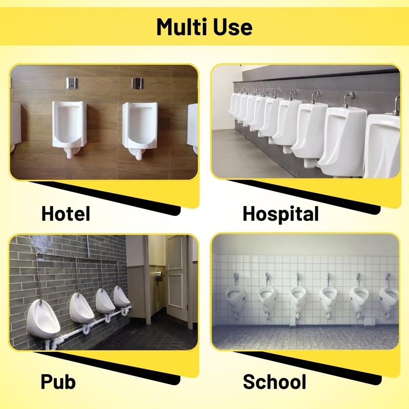 10 Pack of Hazzas Lemon Scented Urinal Mats - Ultimate