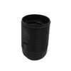 Socket E27 Black with Threaded Sheath and Cap Fine Thread