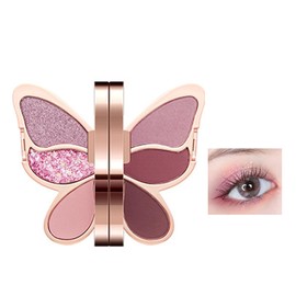 DayaEmmoTQ Butterfly Eye Shadow - Commuter Eyeshadow Palette Long Lasting Waterproof Mini Multi-Purpose Eyeshadow Palette 6 Colors Everyday Butterfly Eye Shadow