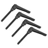 4 x Clamping Lever Handles, M8 Stainless Steel, Male Thread,