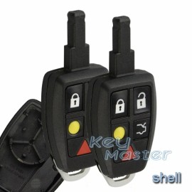 KeyMaster 2x Keyless Entry Remote Key Shell Case Fob for Volvo C30 S40 V50 C70 LTQV0315TX