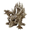 Legendary Arthurian Merlin Dragon Skulls Bones Skeletons Throne Chair Figurine