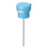 Komori Resin Plastic Bottle Straw Cap with Attachment, Blue, Diameter