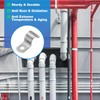 PATIKIL 14mm Rigid Pipe Strap, 12 Pcs 304 Stainless Steel