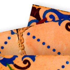 HomeRoots 4" X 4" Golden Rio Removable  Peel And Stick Tiles