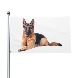German Shepherd Dog Double Sided Banner 3x5FT Banner Breeze Flag Decorative Flag Garden Flag