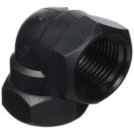 Iritec Corporation Resin Fittings, Elbow (FxF), 1/2 x 1/2 KL-13, Black