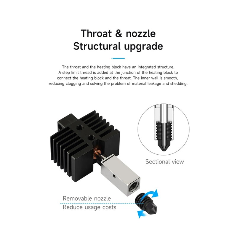 XBERSTAR 3D Printer Hot End for Qidi Q1 Pro/X Max