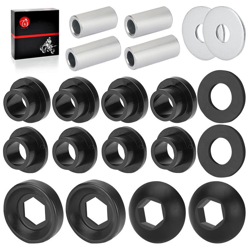 Front & Rear Shock Pivot Ball Bushings Sleeve Kit 16Pcs