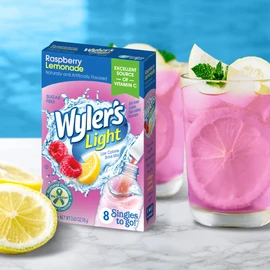 Wyler's Light Singles To Go Powder Packets, Water Drink Mix, Raspberry Lemonade, 96 Single Servings (Pack of 12)