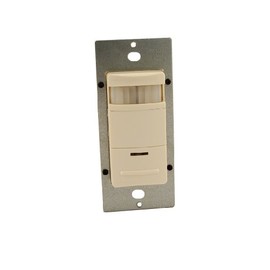 Leviton ODS10-IDT Decora 120/277V Wall Switch Occupancy Sensor, Light Almond