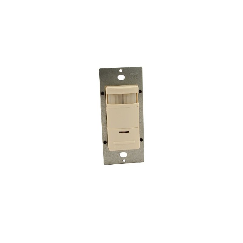 Leviton ODS10-IDT Decora 120/277V Wall Switch Occupancy Sensor, Light Almond