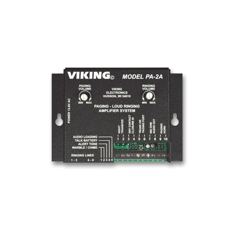 Viking PA-2A Paging / Loud Ringer Amplifier (includes 25AE horn)