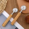 2 PCS Pastry Wheel Cutter， Pasta Cutter Wheel with Long