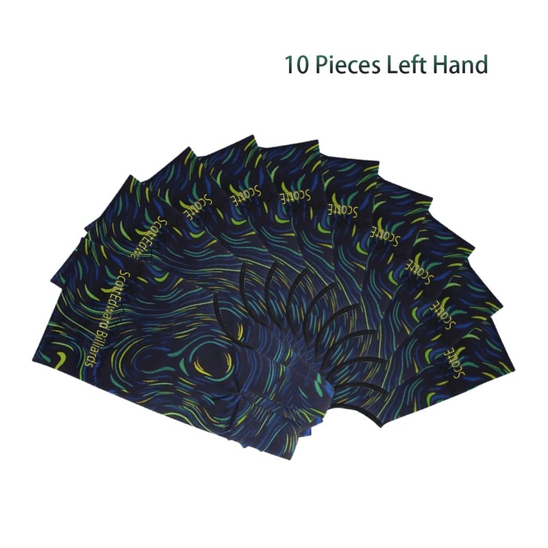 Scott Edward Billiard Gloves 10pcs/Set 3 Finger Billiards Glove Pool